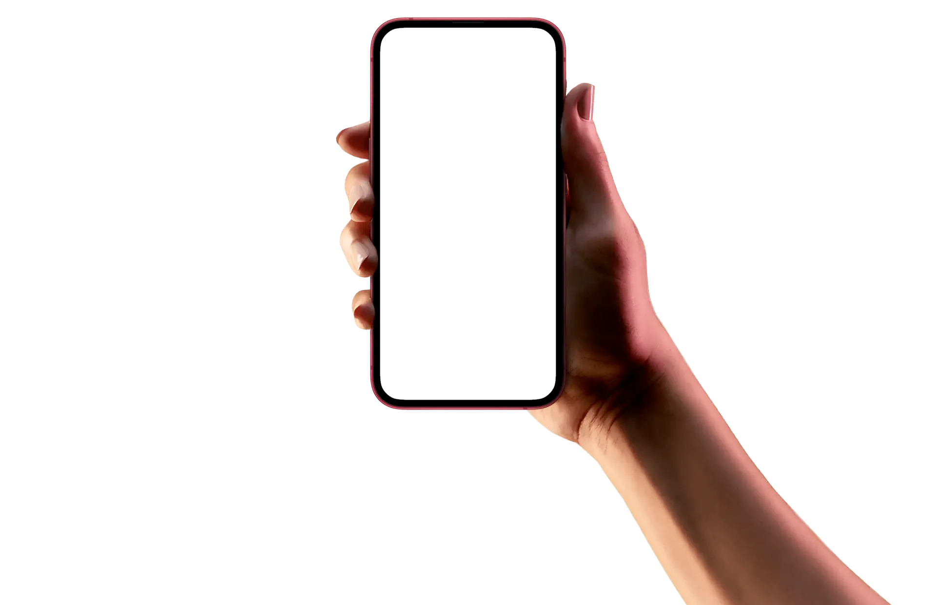 Hand holding Aufolio app